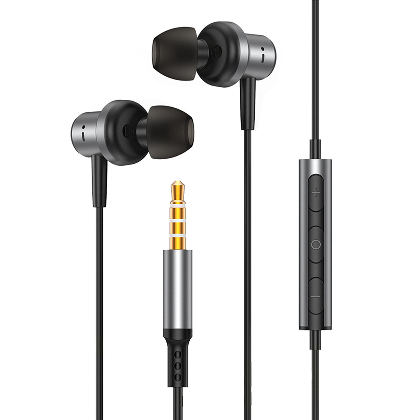 SonicPro™ Metal In-Ear Wired Earbuds with Magnetic Snap & HiFi Sound